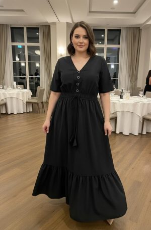 Vestido Preto Plus Size