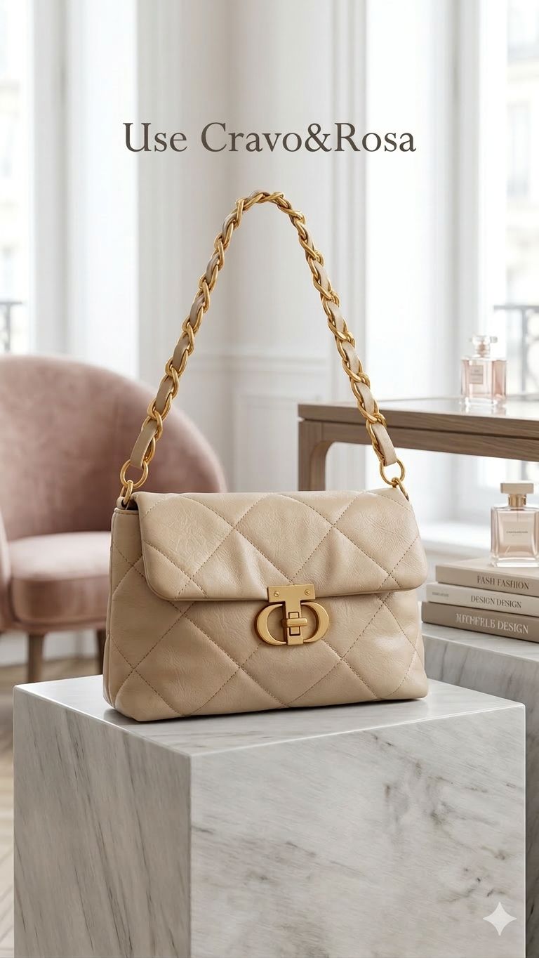 Bolsa "Cravo & Rosa"